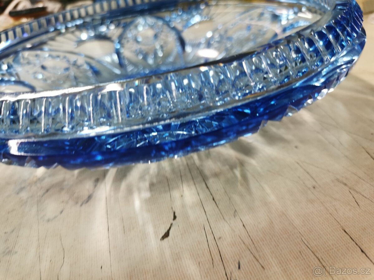 Retro broušená mísa. - 6