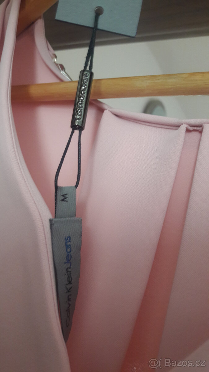 Dámská růžová halenka Calvin Klein - NOVÉ + psaníčko - 6