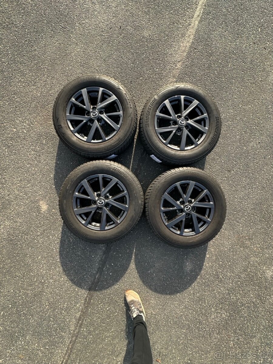 Alu Kola - 6.5 X 16 (5X114.3) - na zimních Bridgestone - 6
