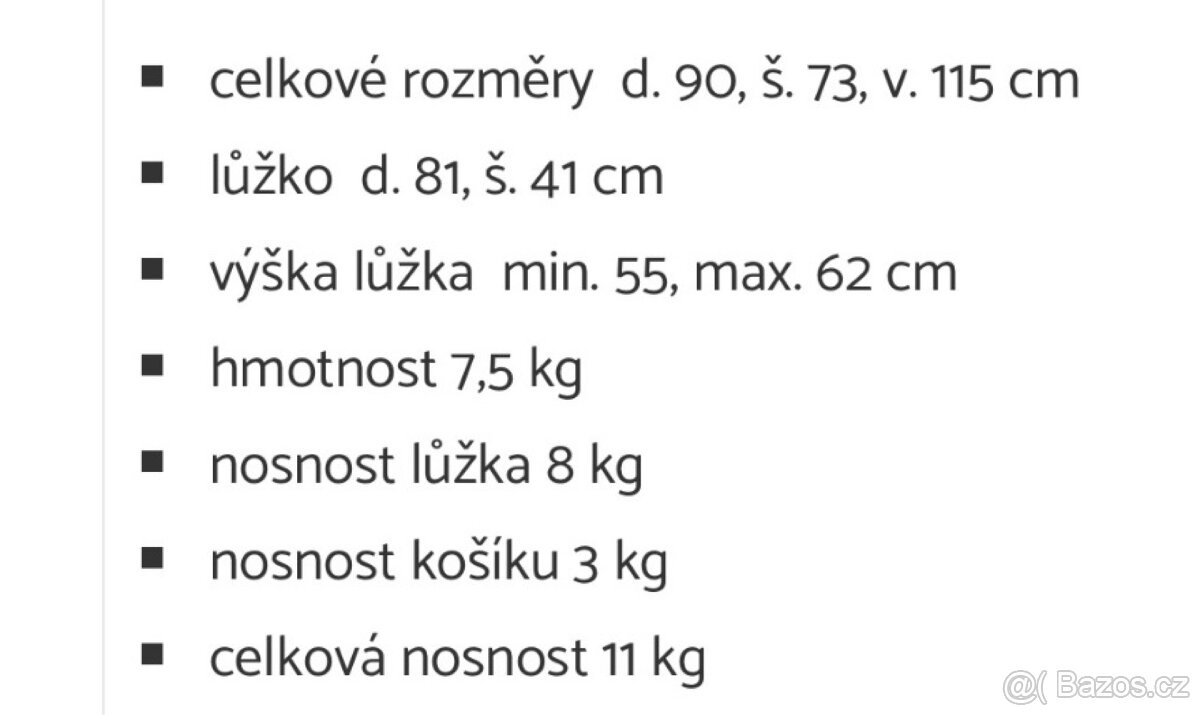 Dětská kolébka + matrace - 6