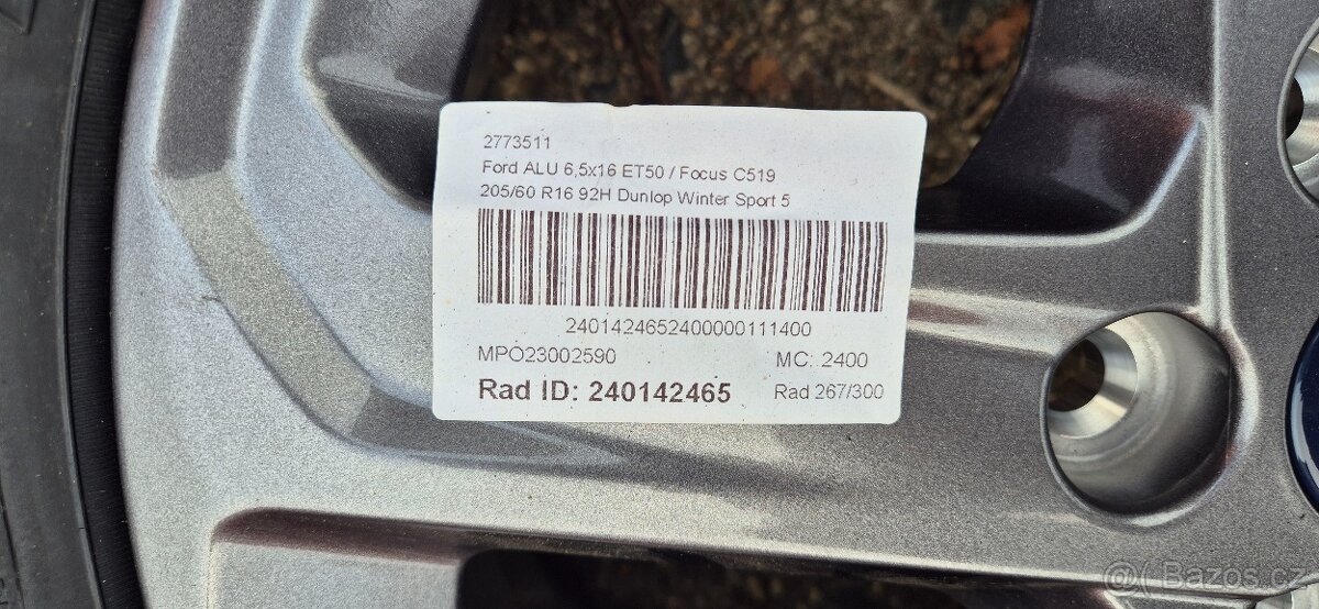 205/60 R16 – zimní sada Ford Focus | Dunlop Winter Sport 5 D - 6