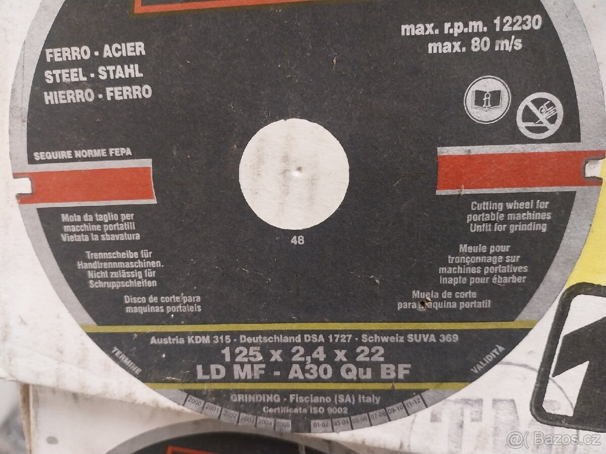 GRINDING řezné a brusné kotouče na kov. - 6