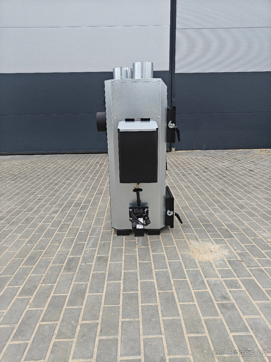 Ohřívač vzduchu koza NG30 kW do 400 m2 na olej a dřevo. - 6