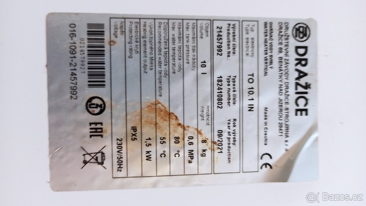 Elektrický ohřívač vody Dražice - 6