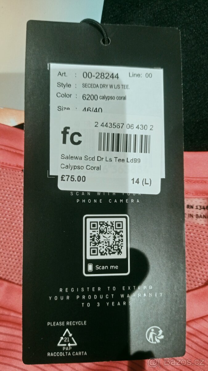 Dámské funkční triko Salewa Seceda Dry, vel. L - 6