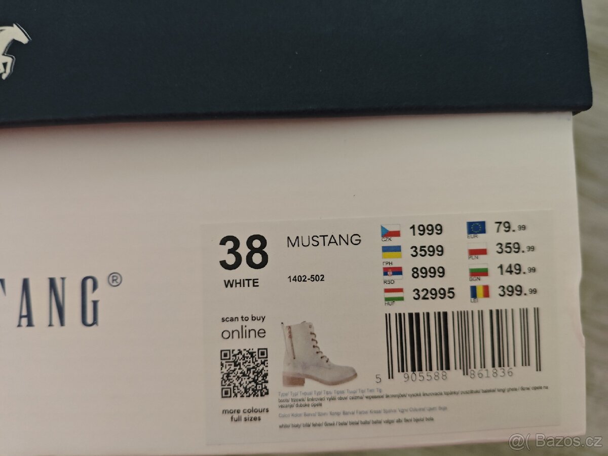 Mustang Zimní kožené boty 38 - 6