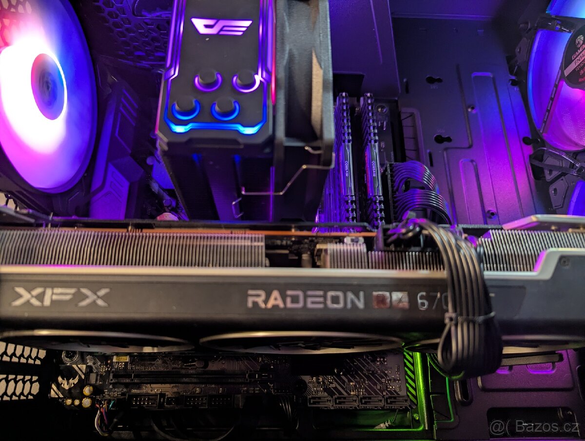 Herní PC: Ryzen 7 5700 / RX 6700 XT 12gb/ 16gb RAM/ záruka - 6