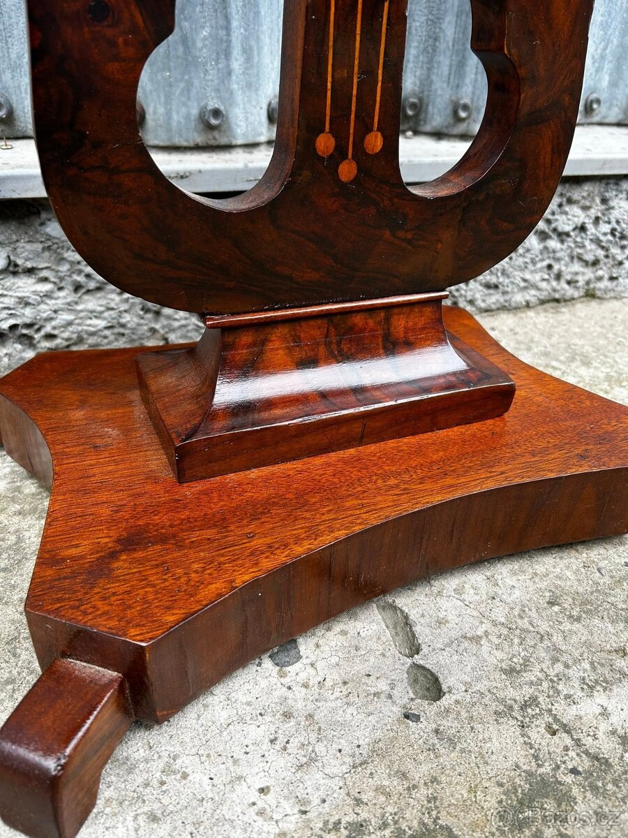 biedermeier lýrový stôl / stolík - 6