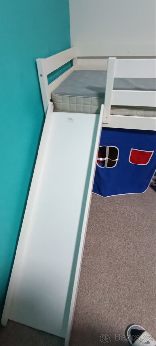 Dětská postel s tunelem a se skluzavkou - 6