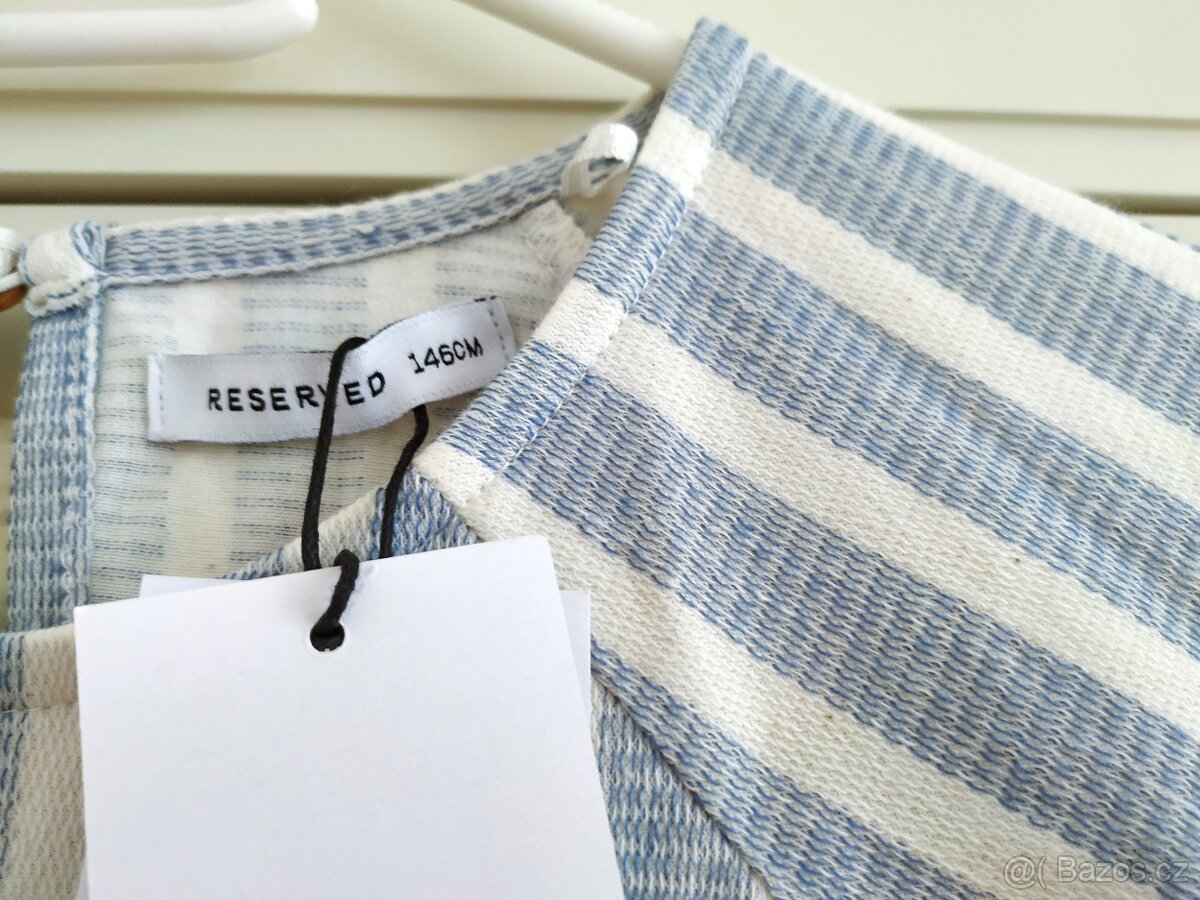 Nové přírodní šaty Reserved 134 a 140 podzimní PC 600 - 6