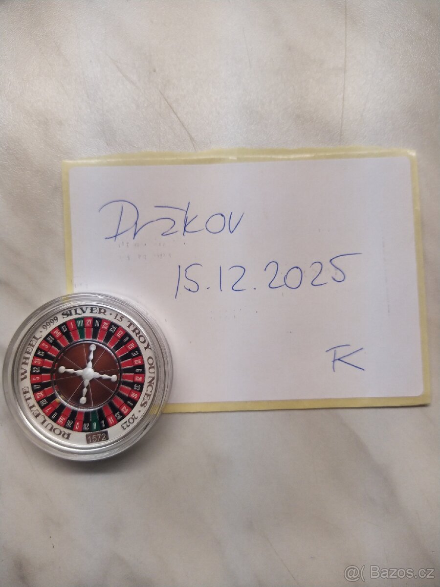 1.5 Oz silver coin Roulette Wheel 2023 - 6