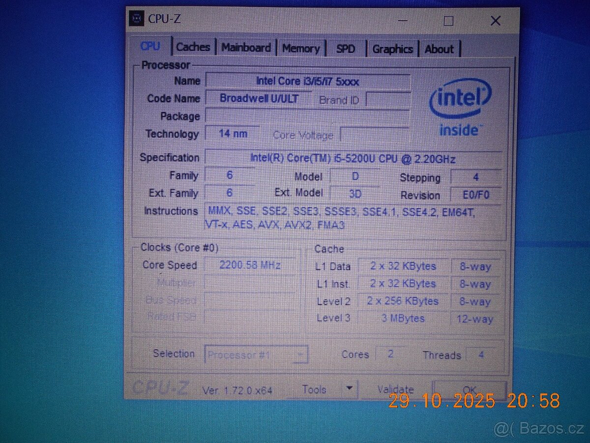 Notebook Lenovo E50- i5, 4GB RAM, 320GB HDD, GK 5500, DVDRW - 6