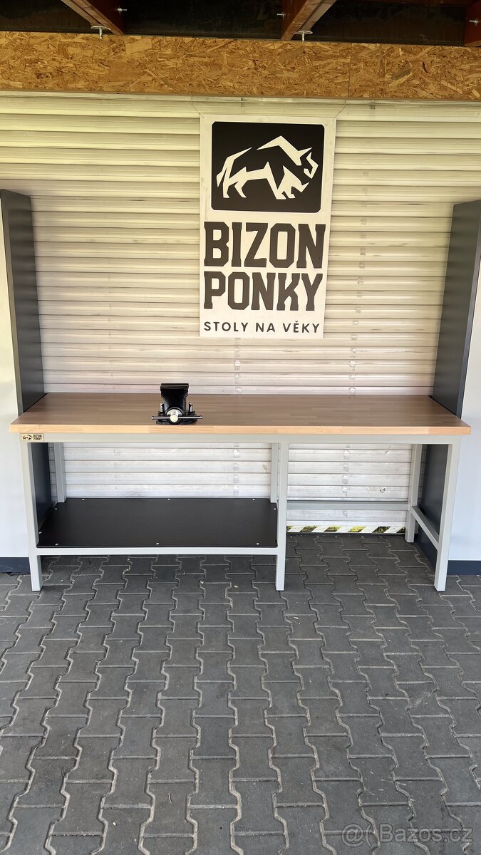 Pracovní ponk Bizon 2000x740x900mm Dílensky stul - 6