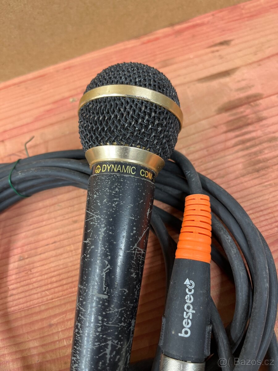 2xstarší mikrofon + kabel - 6