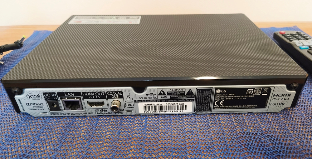 Blu-ray, DVD přehrávač LG BP450 3D - Super stav - 6