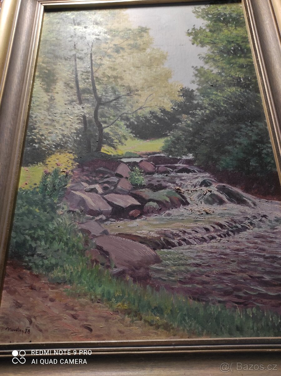 Obraz olej na kartonu - 6