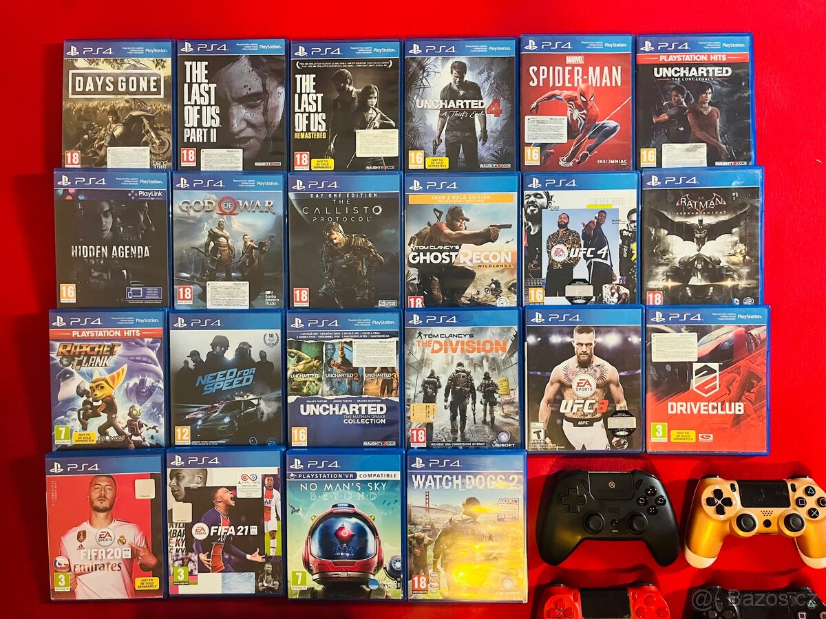 PlayStation 4 Slim / 22 her, + 4 ovladače - 6