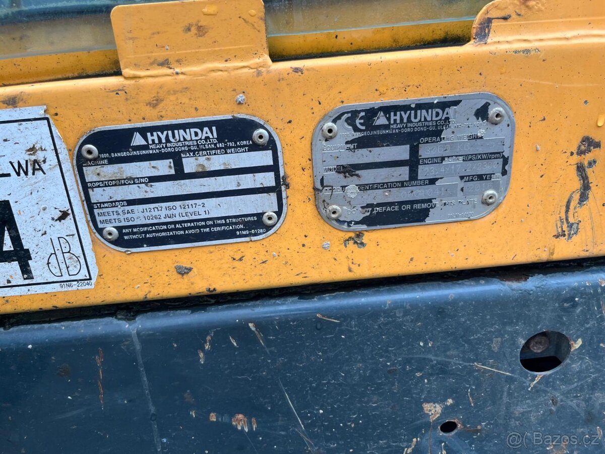 Prodám bagr Hyundai Robex R27Z-9, r.v. 2016, 4147 Mth - 6