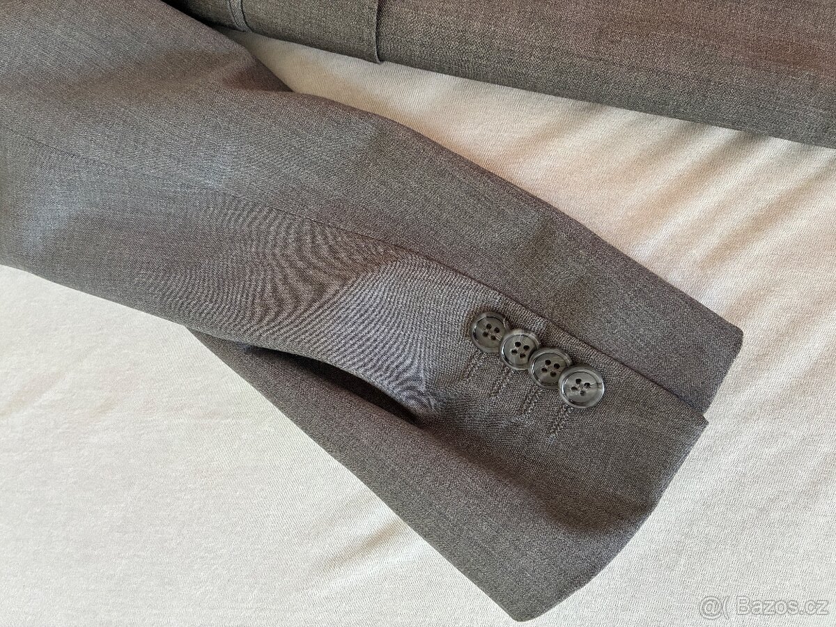 Chlapecký oblek 15let tmavě šedivý - 6