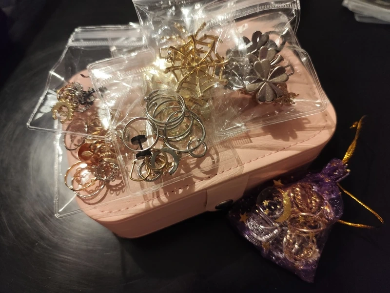 Šperkovnice bižuterie náušnice prsten - 6