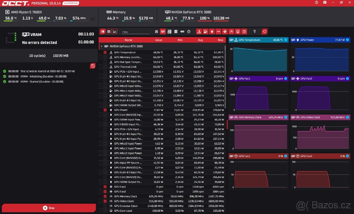 GIGABYTE AORUS GeForce RTX 3080 XTREME 10G - 6
