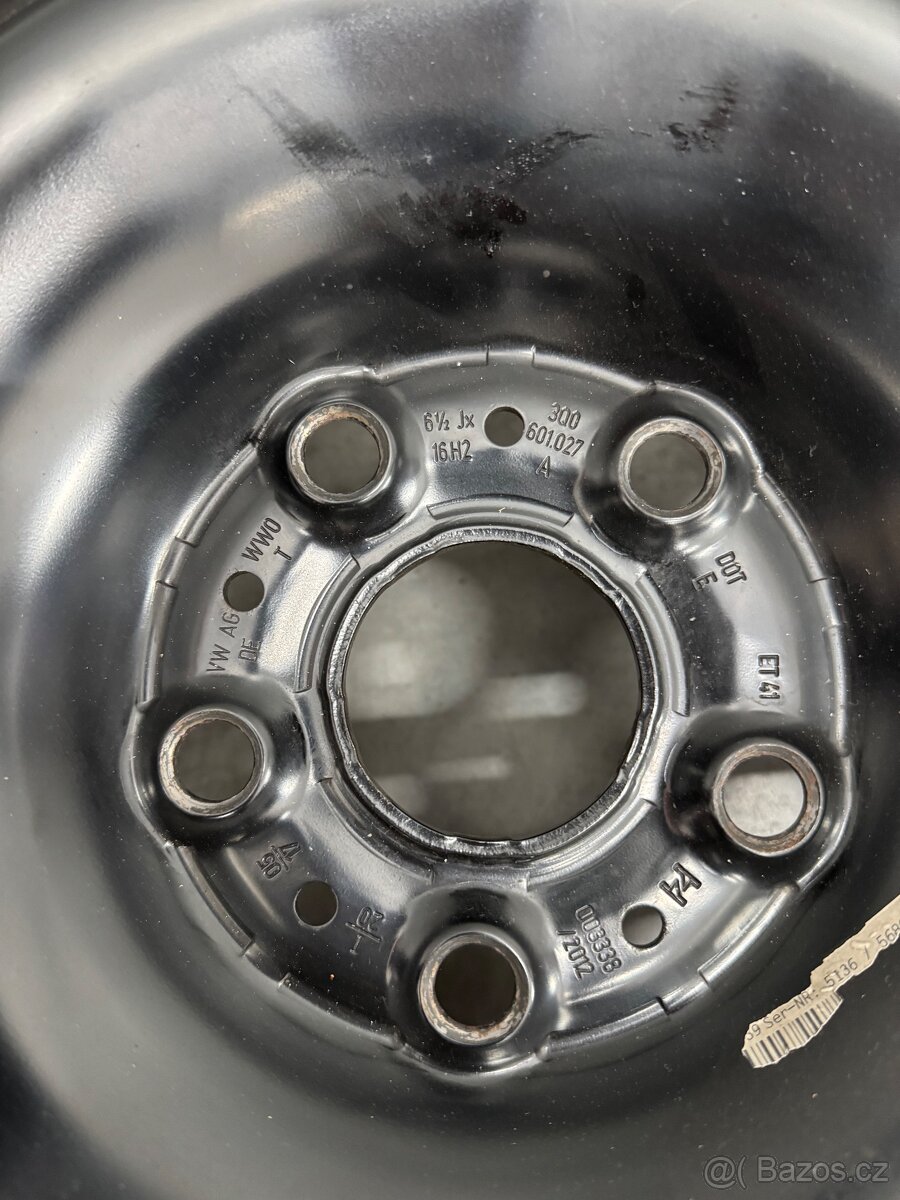 ORIGINÁLNÍ PLECHOVÁ SADA VW R16 ET41 - 6
