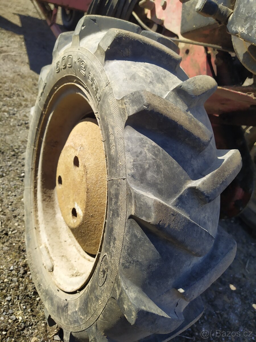 Motokultivátor Mountfield 5hp, přívěs, pluh, brána - 6