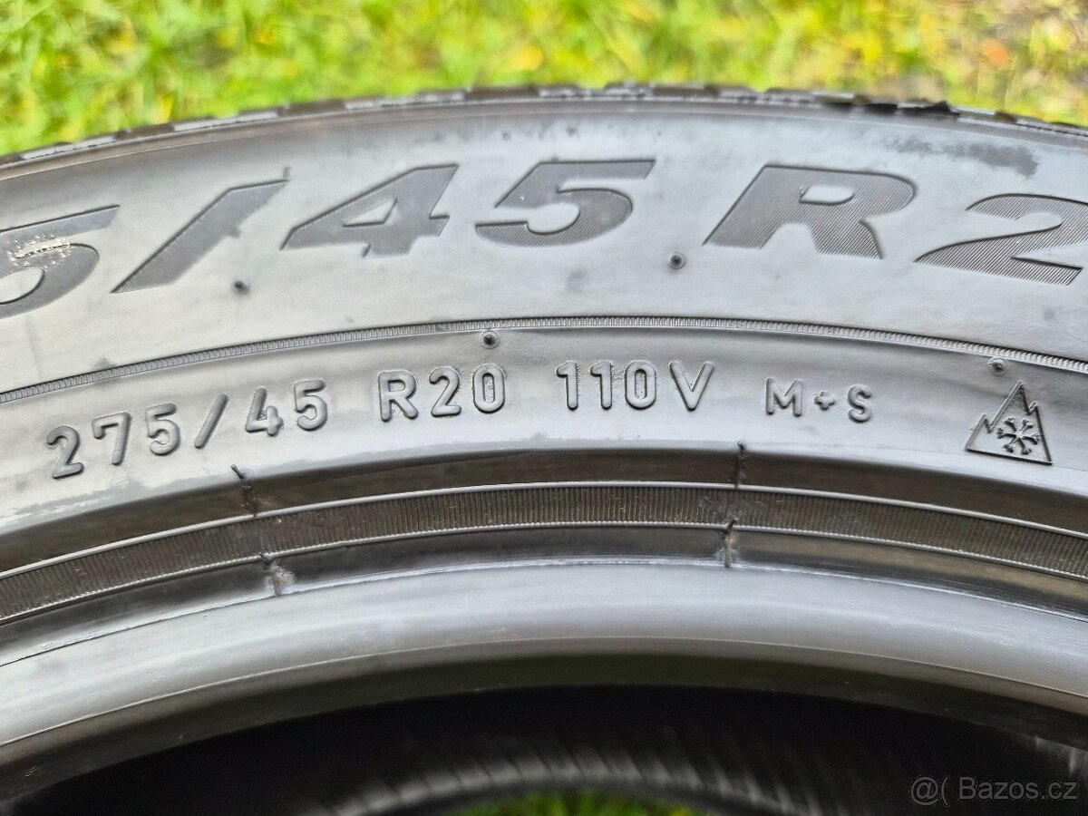 2x Zimní pneu Pirelli Scorpion Winter - 275/45 R20 XL - 90% - 6