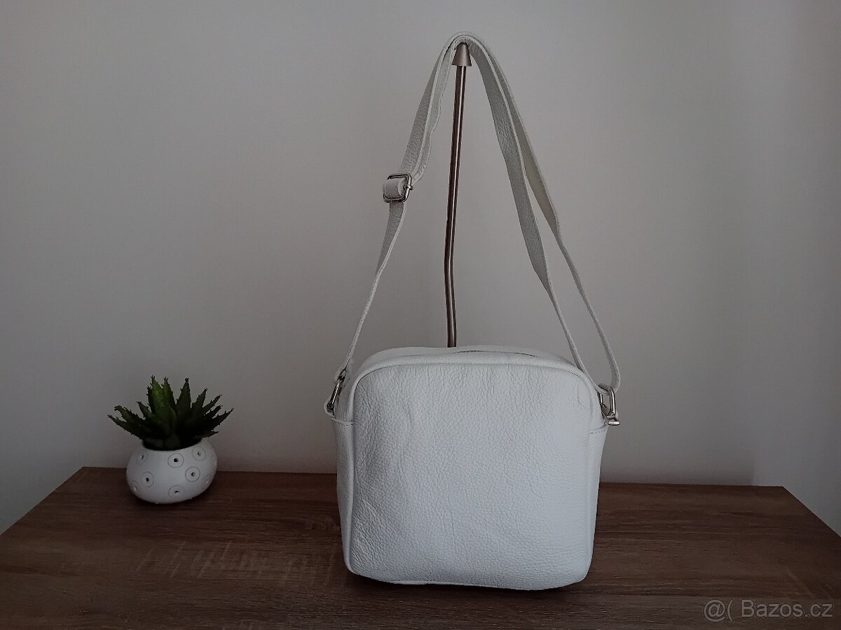 QVC dámská kabelka kožená nová - 6