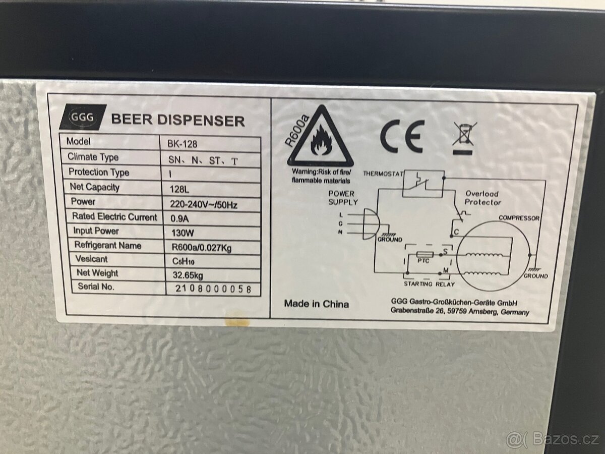 výčepní zařízení 50l sud - 6