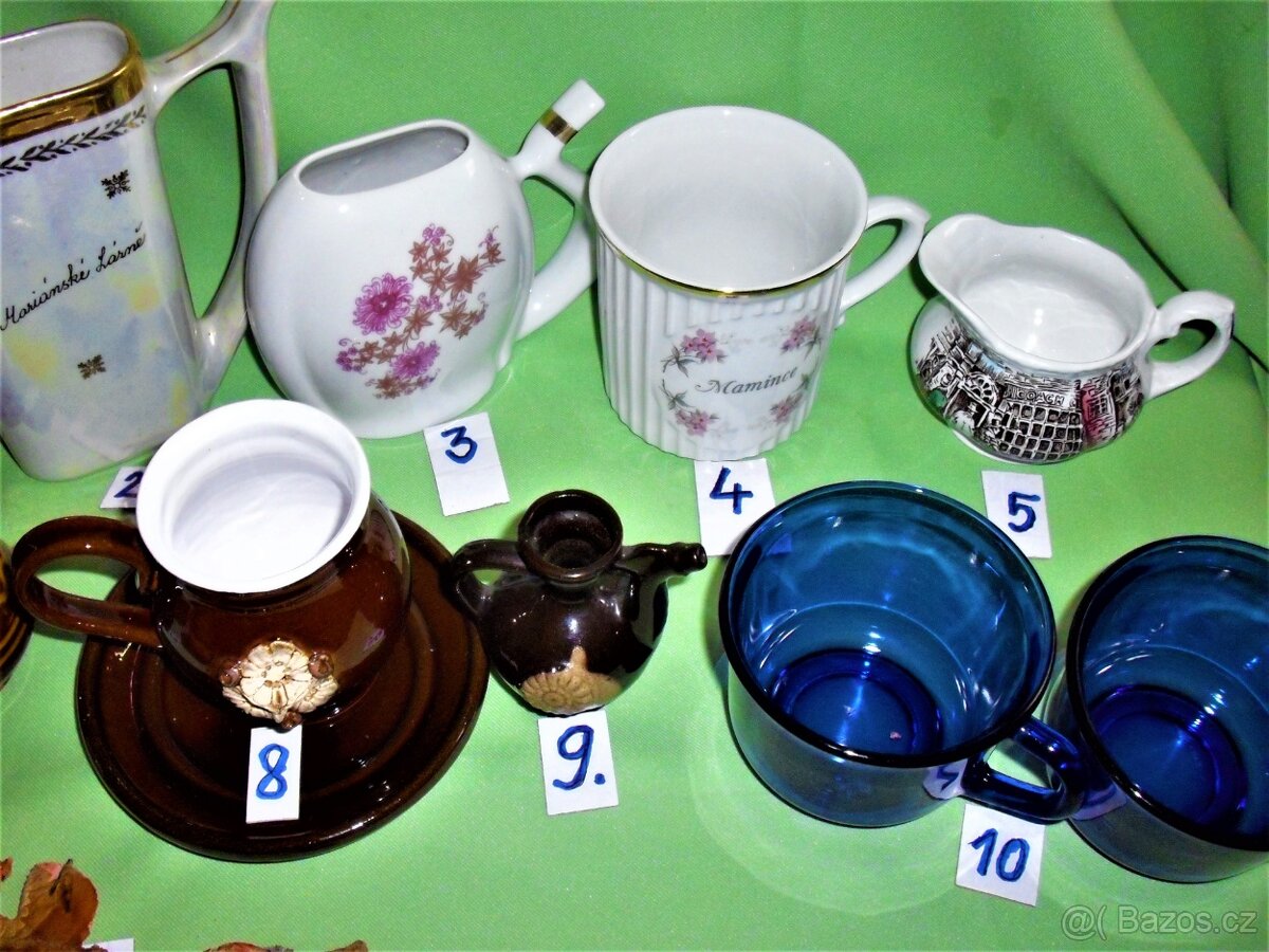 Hrnky, keramika a sklo. - 6