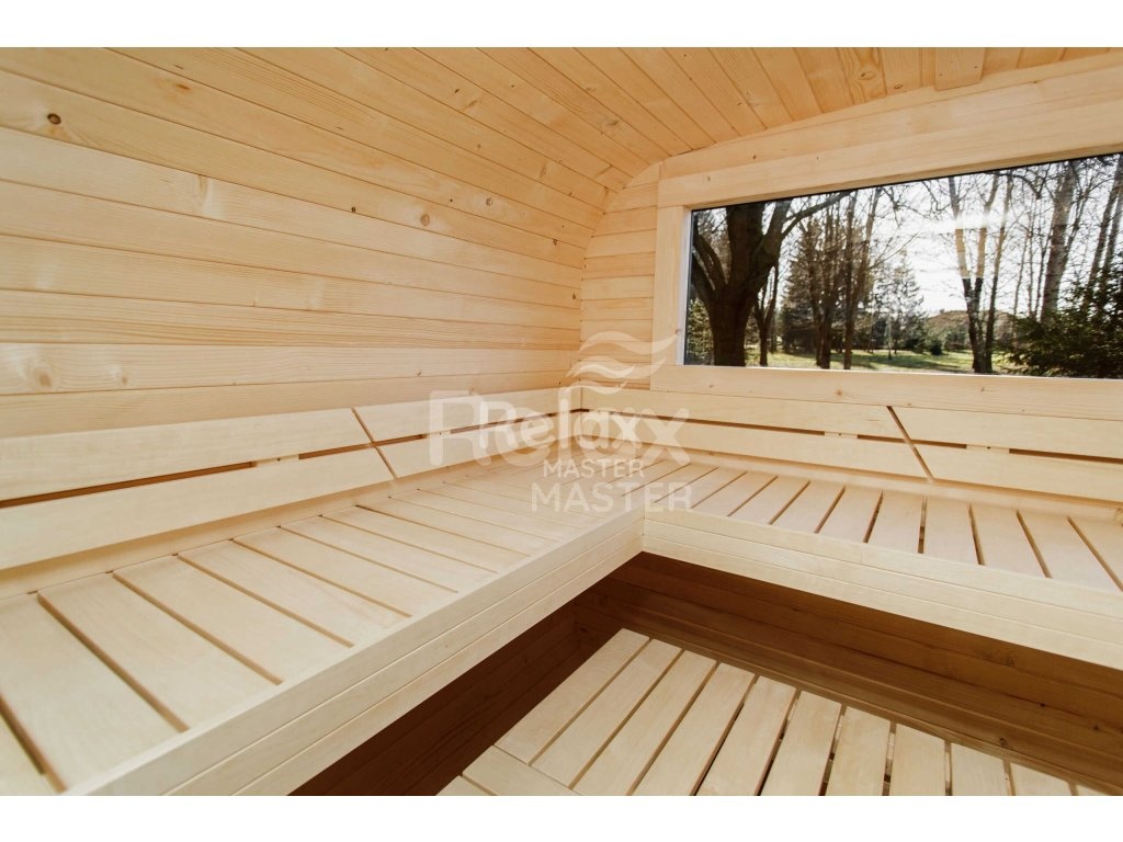 Zahradní finská sauna 3,5M s předsíní - 6