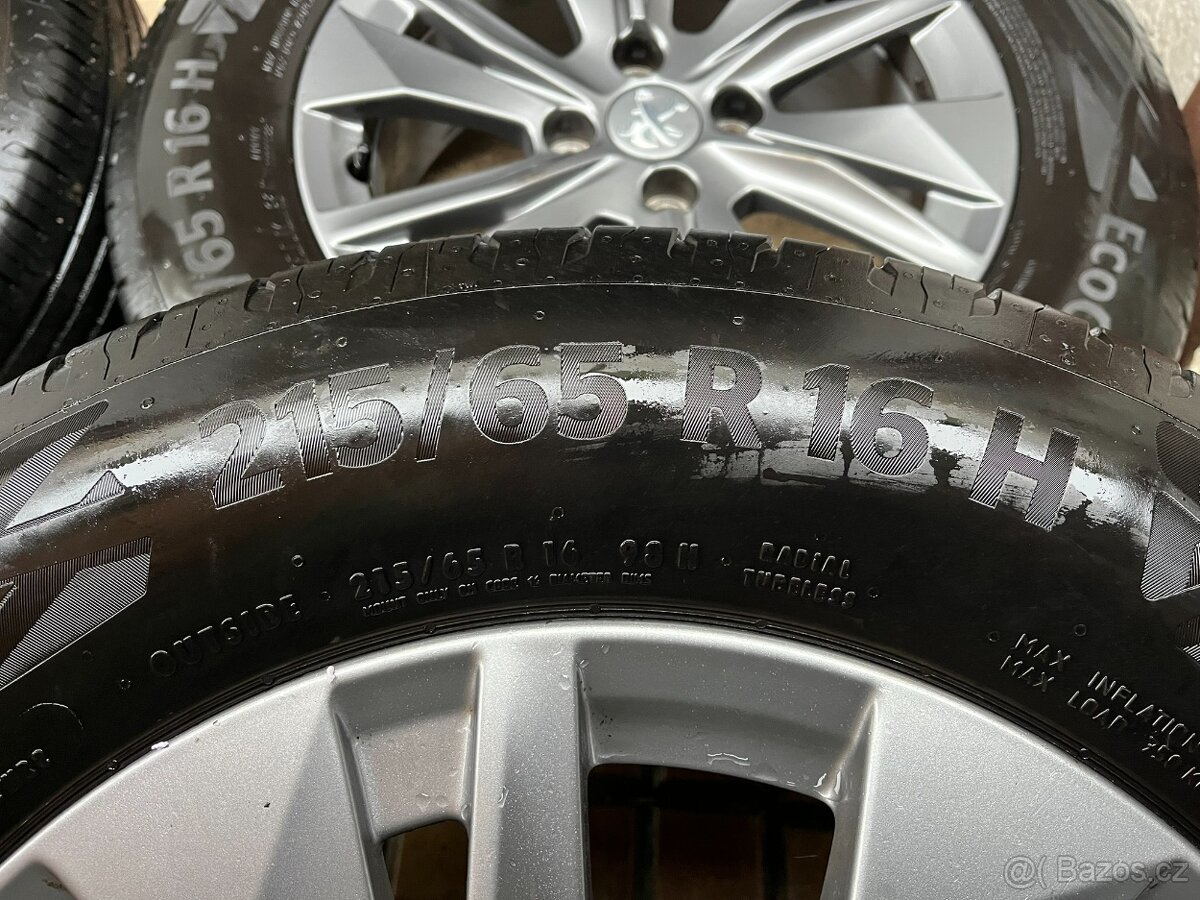 215/65 R16 Peugeot alu kola letní pneu - 6