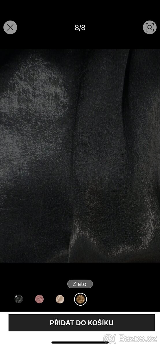 Košile černá lesklá - 6