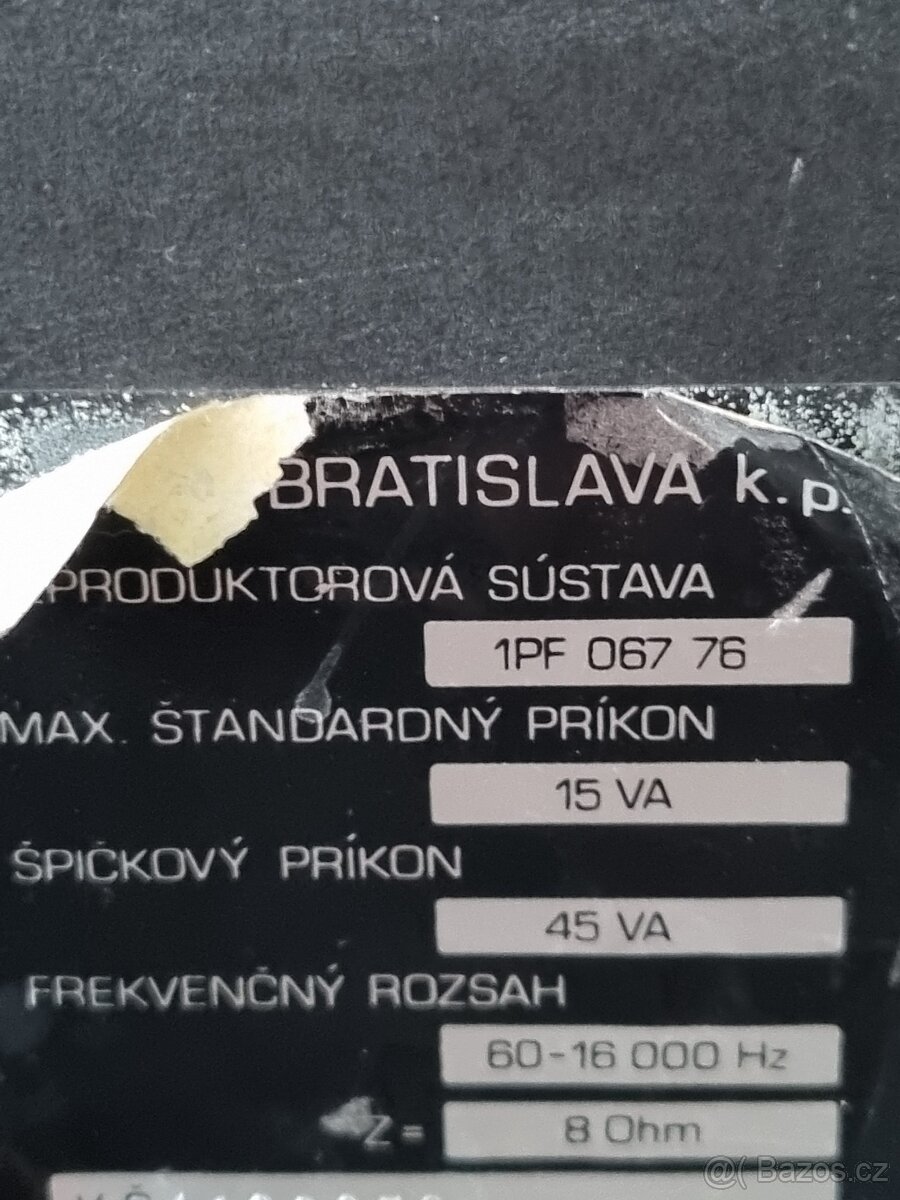 Reproduktory Tesla 1PF 067 76 - 6