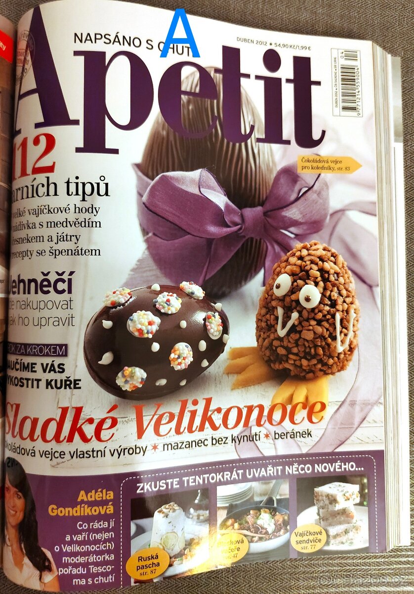 Časopis svázaný 5+5 čísel APETIT 1-5/2012, 6-11/2012 - 6