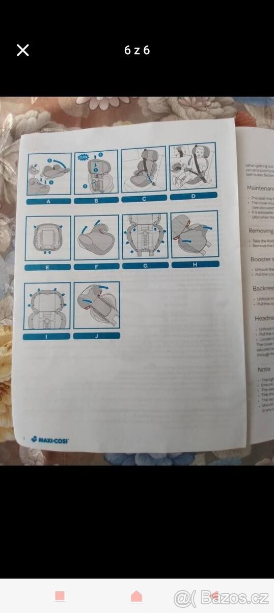 Dětská autosedačka Maxi Cosi 15-36 kg. - 6