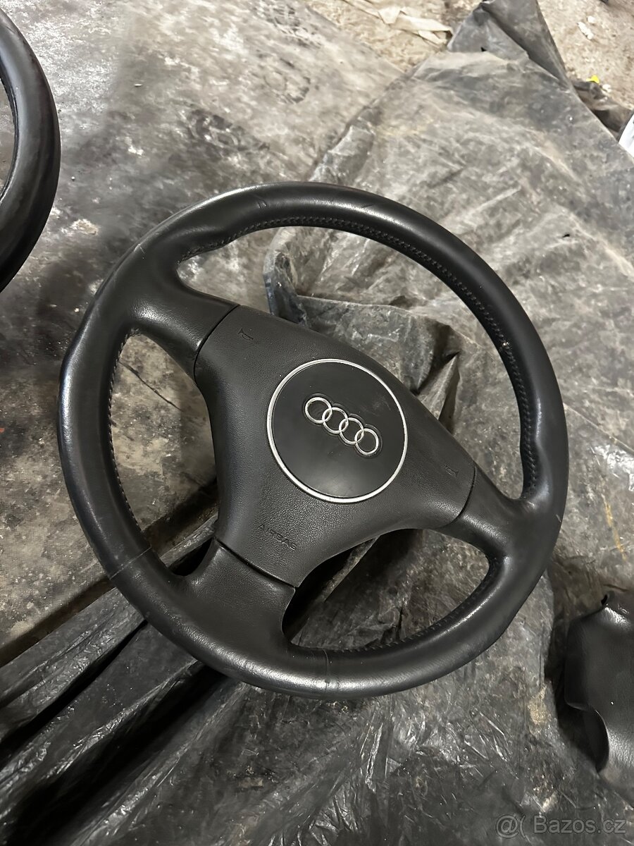 Kožený volant multifunkční triraminko Seat Audi vw - 6