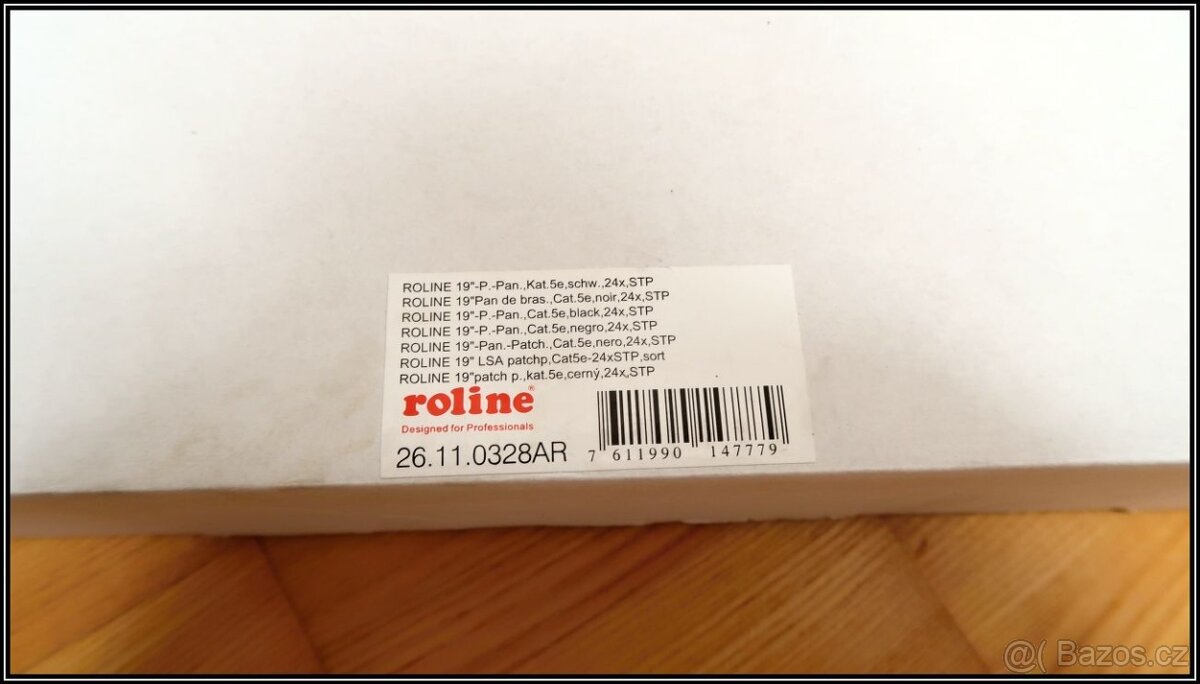 Patchpanel ROLINE 19'' kat. 5e STP, 24 portů, černý - 6