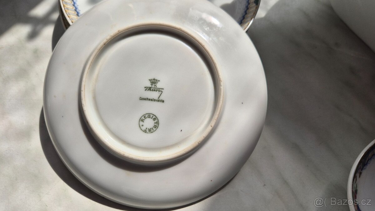 Porcelán THUN - retro servis - 6