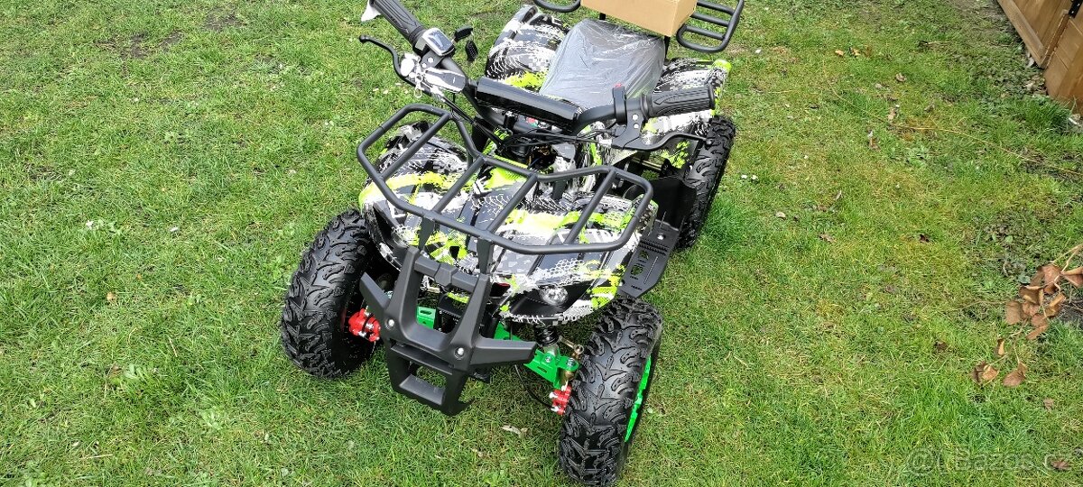 Nová dětská Elektrická čtyřkolka Tori 1200W zelená - 6