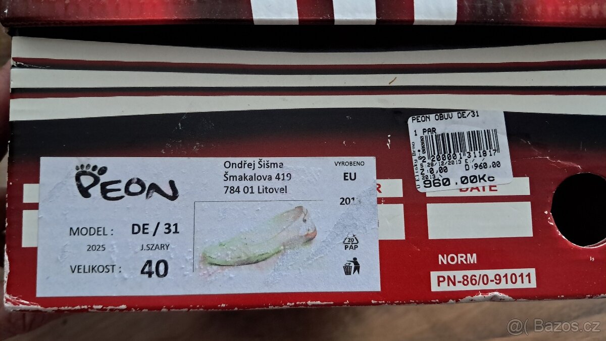 Kožené baleríny Kristofer, vel. 40 - 6