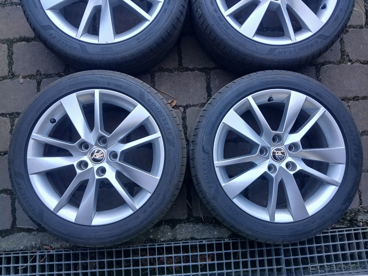 ALU kola,sada,ŠKODA TRIUS,originál,225/45 R17, 5x112,TOP - 6