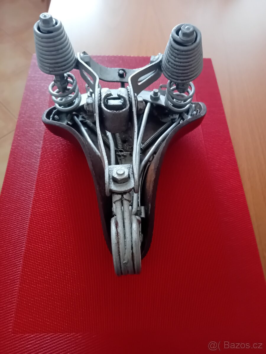 Kožené retro sedlo - 6