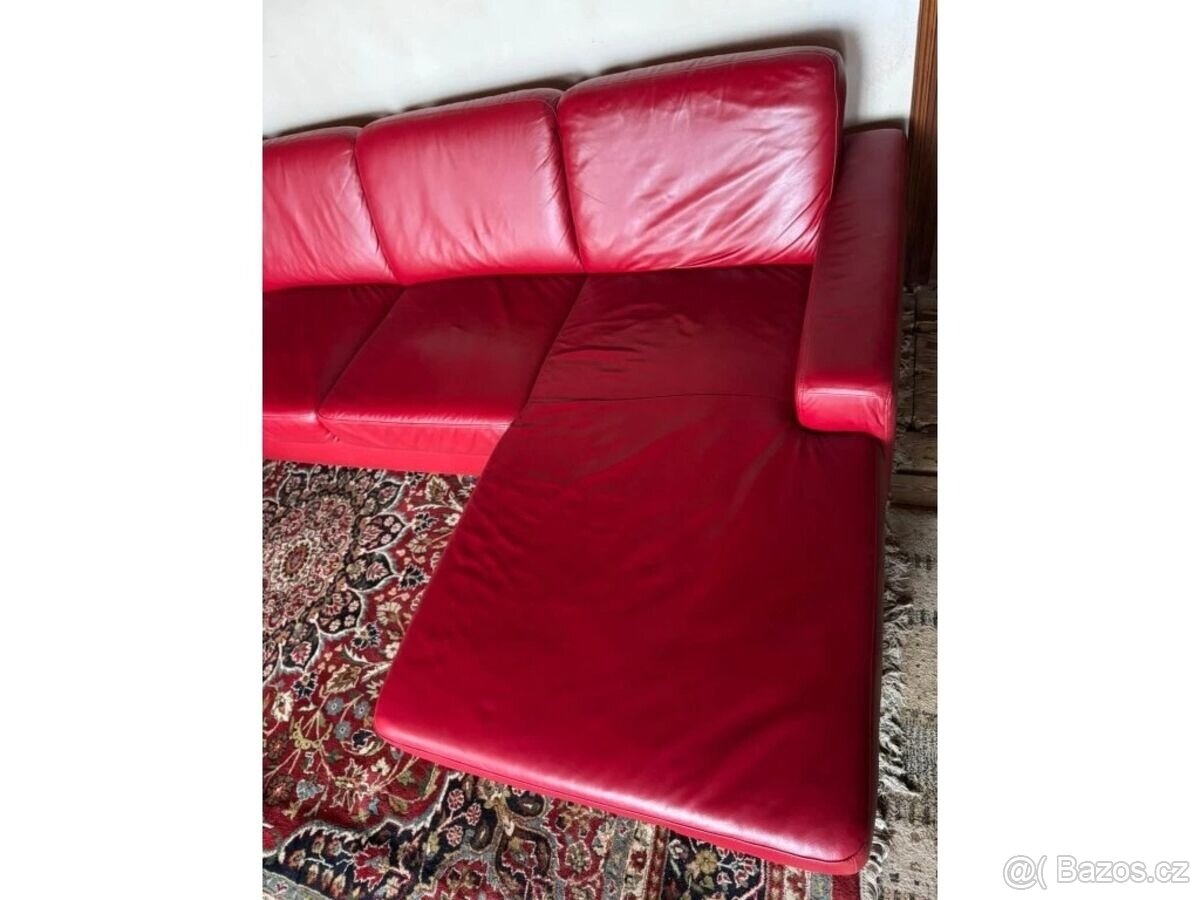 Kožená sedací souprava ve tvaru U, 3145 - 6