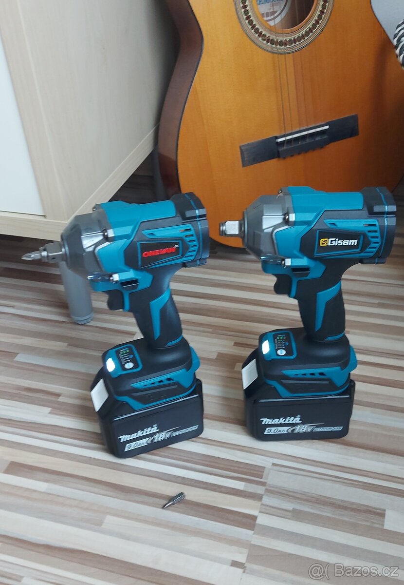 Rázový Aku utahovák-ONEVAN,Gisam, pro Aku Makita baterie 18V - 6
