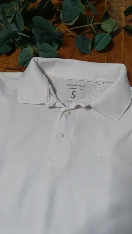Bílé pólo triko Fisherfield vel. S - 6