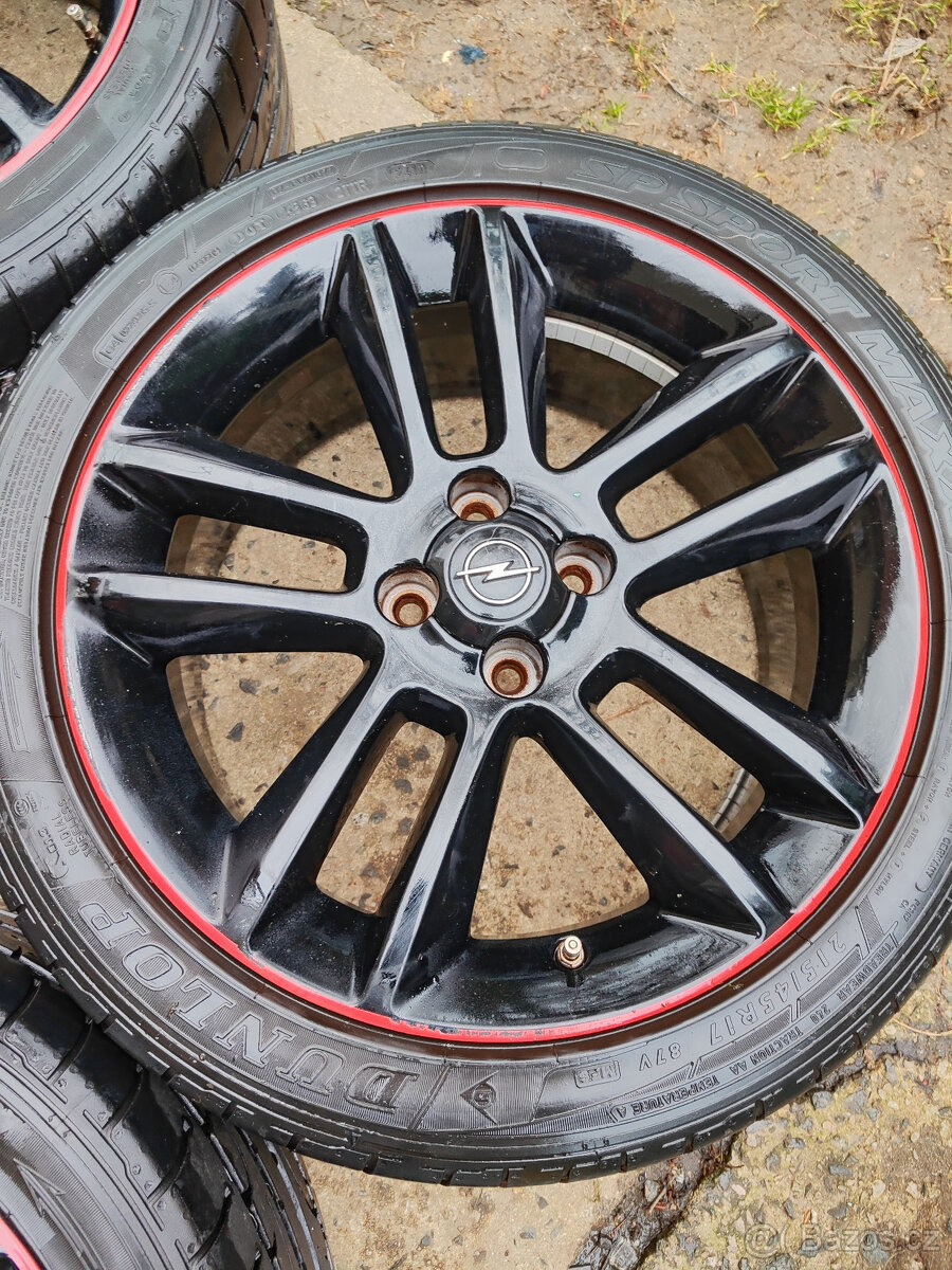 Letní sada Opel Adam Corsa 4x100 r17 Dunlop 215/45/17 - 6