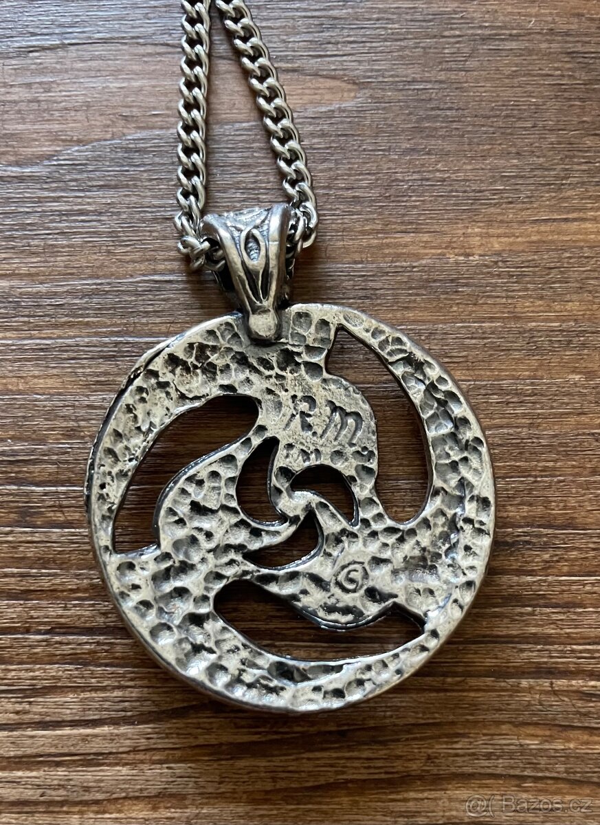 Přívěsek s řetízkem - Sluneční kruh - 6