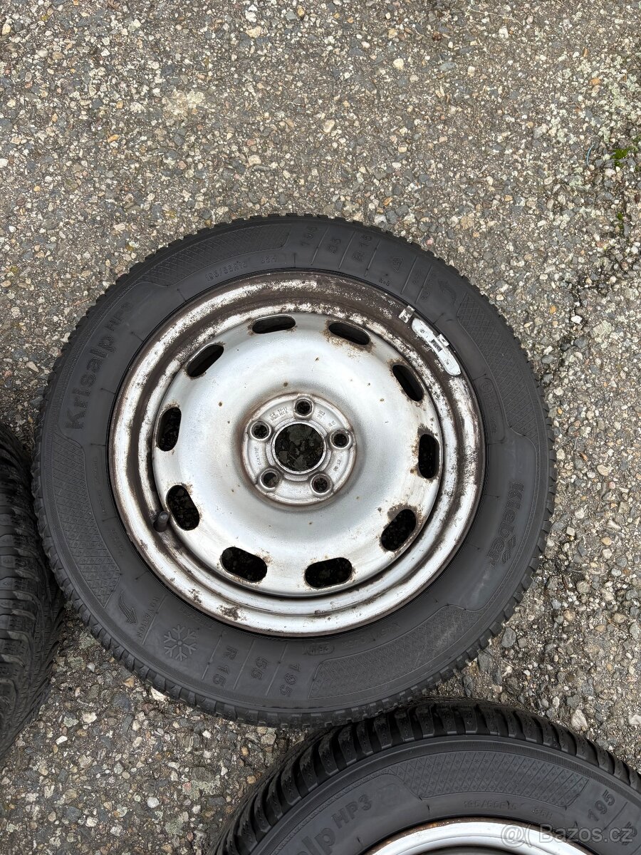 Zimní kola Vw Škoda 195/55r15 - 6